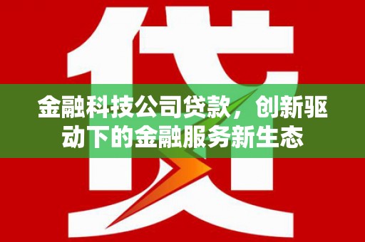 秦皇岛金融科技公司贷款，创新驱动下的金融服务新生态