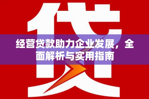 秦皇岛经营贷款助力企业发展，全面解析与实用指南