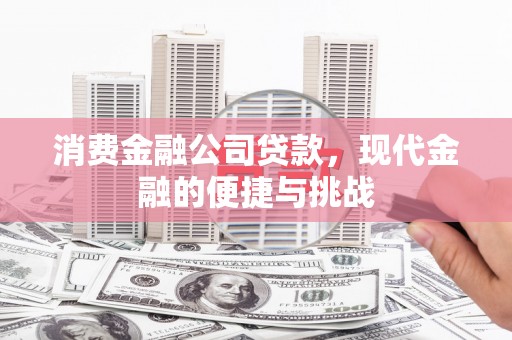 秦皇岛消费金融公司贷款，现代金融的便捷与挑战