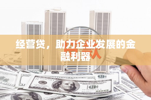 秦皇岛经营贷，助力企业发展的金融利器