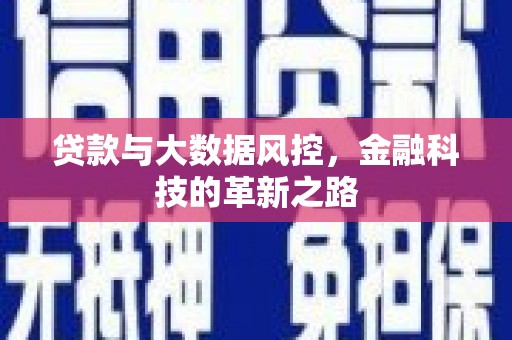 秦皇岛贷款与大数据风控，金融科技的革新之路