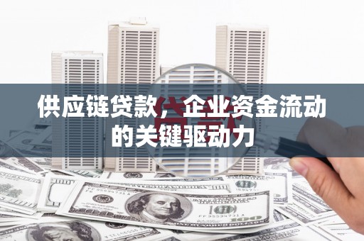 秦皇岛供应链贷款，企业资金流动的关键驱动力