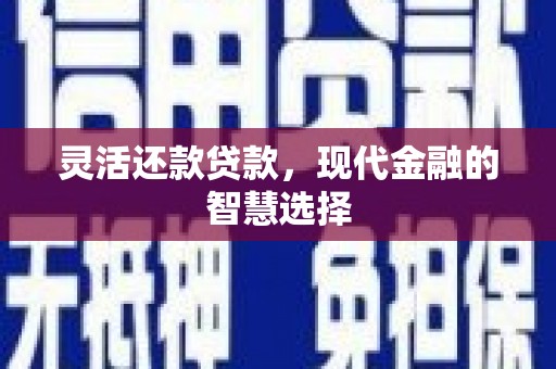 秦皇岛灵活还款贷款，现代金融的智慧选择