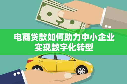 秦皇岛电商贷款如何助力中小企业实现数字化转型