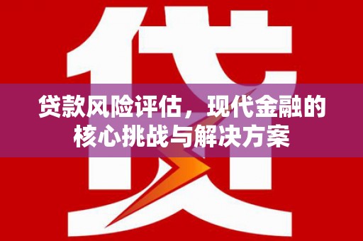 秦皇岛贷款风险评估，现代金融的核心挑战与解决方案