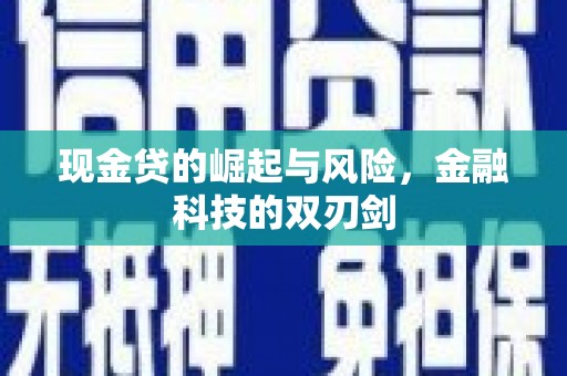 秦皇岛现金贷的崛起与风险，金融科技的双刃剑