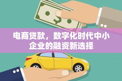 秦皇岛电商贷款，数字化时代中小企业的融资新选择