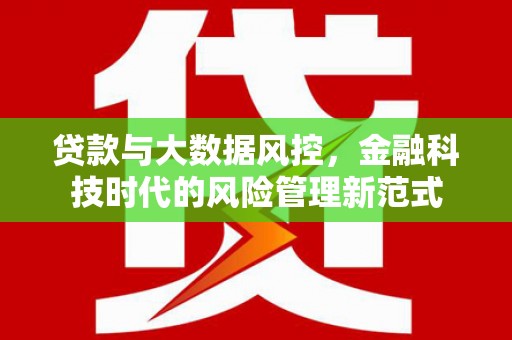 秦皇岛贷款与大数据风控，金融科技时代的风险管理新范式