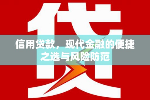 秦皇岛信用贷款，现代金融的便捷之选与风险防范