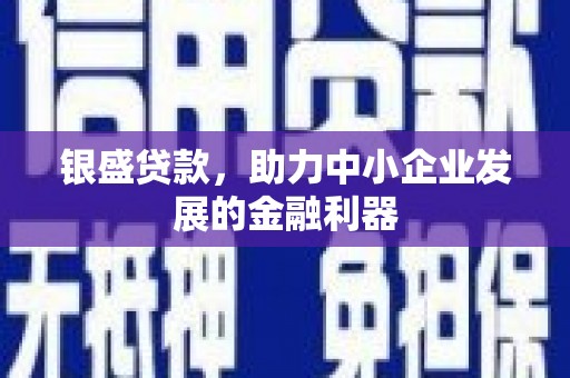 秦皇岛银盛贷款，助力中小企业发展的金融利器