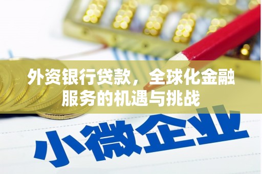 秦皇岛外资银行贷款，全球化金融服务的机遇与挑战