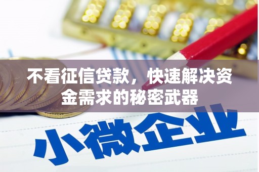 秦皇岛不看征信贷款，快速解决资金需求的秘密武器
