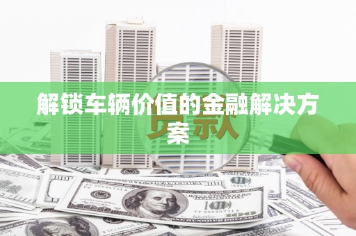 秦皇岛解锁车辆价值的金融解决方案