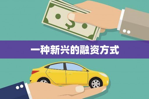 秦皇岛一种新兴的融资方式