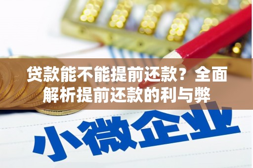 秦皇岛贷款能不能提前还款？全面解析提前还款的利与弊